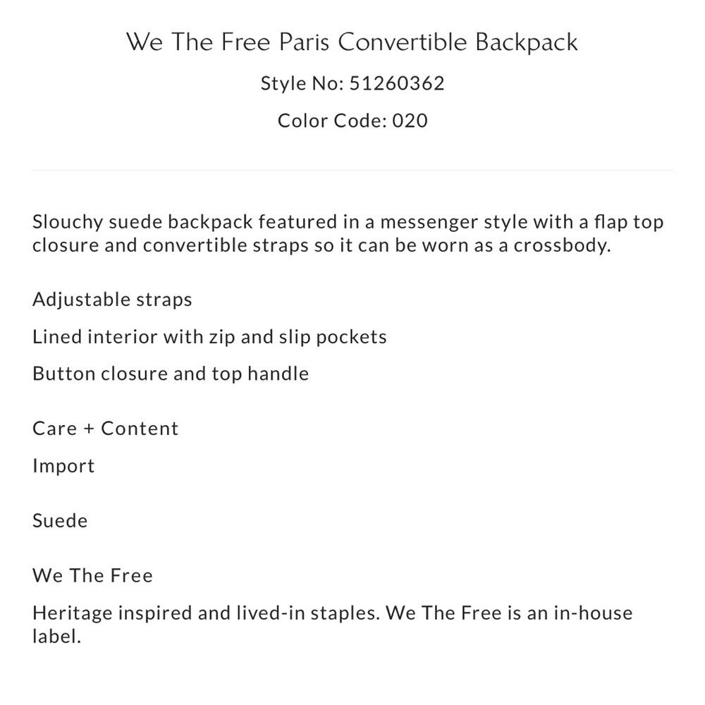 Free People Suede Patchwork Crossbody Backpack in Rust, Mustard & Sage - Picture 11 of 11